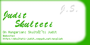 judit skulteti business card